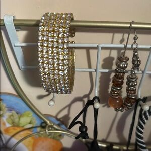 Gold and Silver Crystal Bracelet